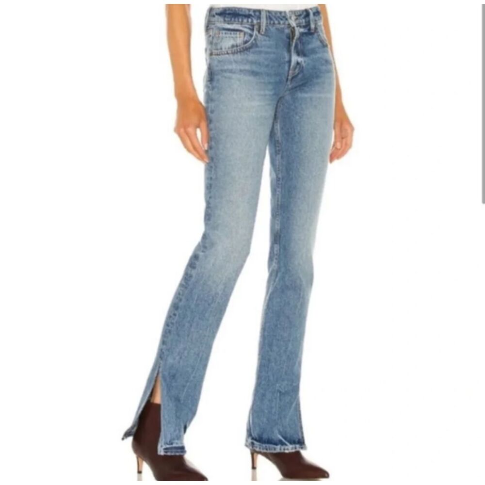 Grlfrend The Hailey Low Rise Slim Boot with Slit 26